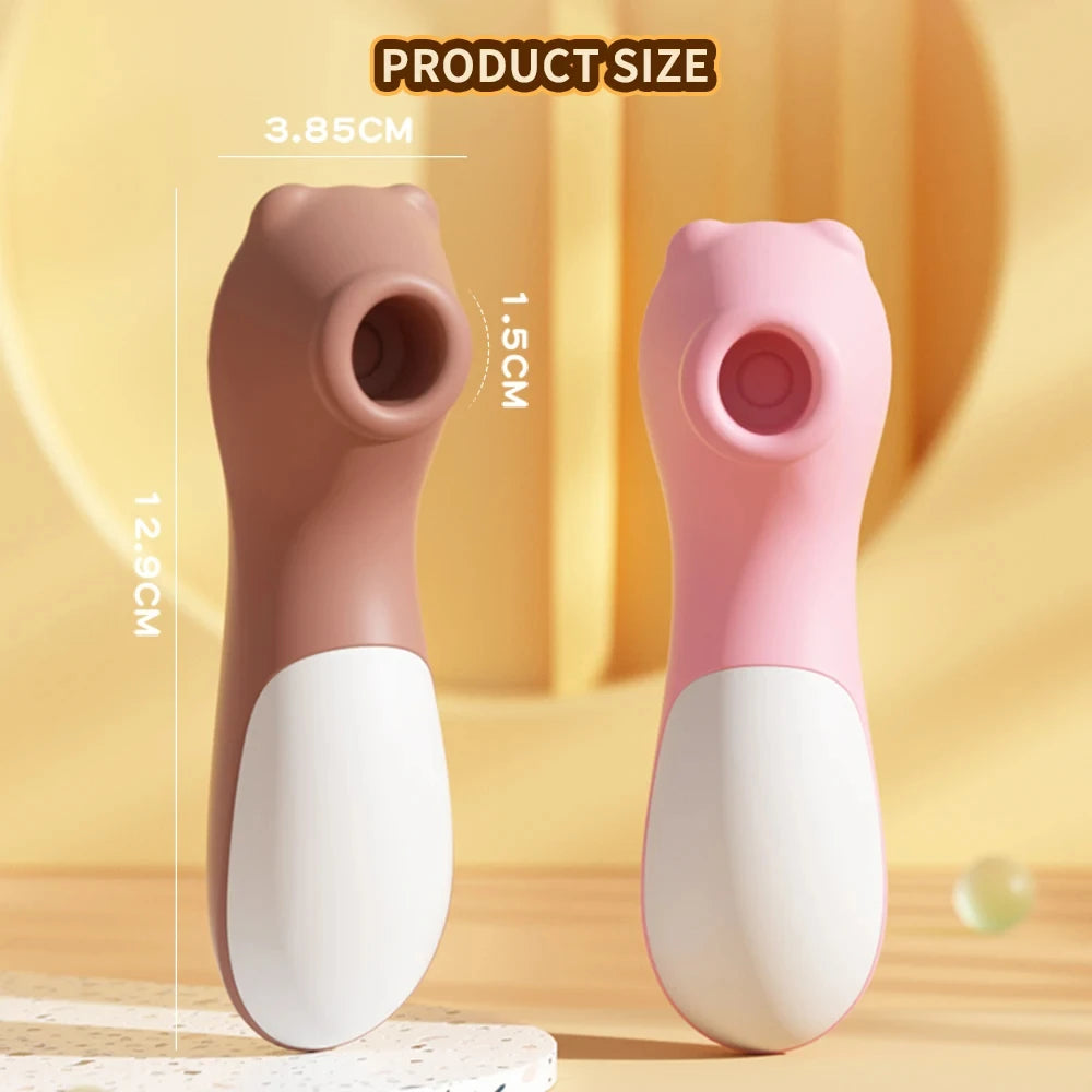 サクションバイブレーター - 女性向けオーラルバキュームクリトリス&ニップル刺激装置