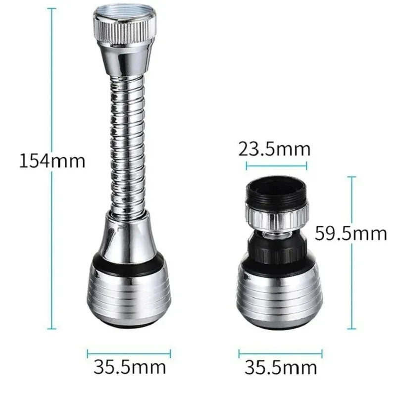 360° Rotating Kitchen Faucet Sprayer – Anti-Splash Filter Aerator