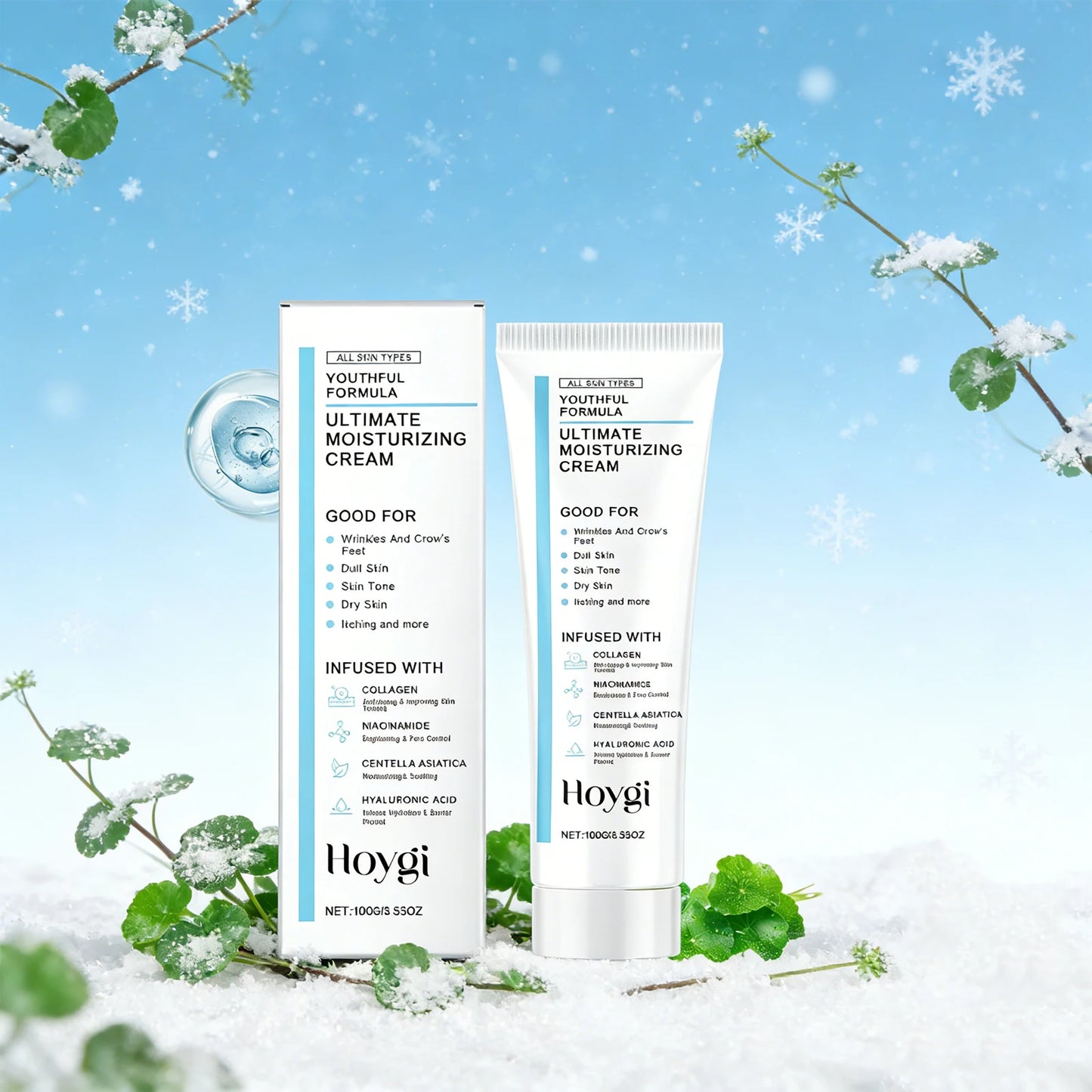 HOYGI Ultimate Moisturizing Cream – Anti-Wrinkle, Firming & Deep Hydration | All Skin Types | 100g / 200g / 400g / 1000g