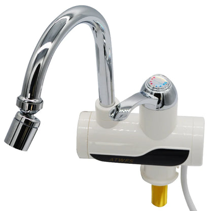 ATWFS 3000W Tankless Instant Water Heater Faucet – 3-Second Heating, Digital Display, 360° Swivel | EU Plug