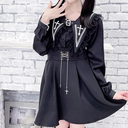 Gothic Lolita Sailor Collar Blouse – Women