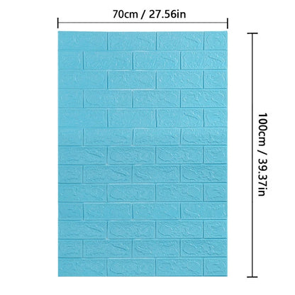 3D Brick Pattern Self-Adhesive Wallpaper 70cm — Waterproof Peel & Stick