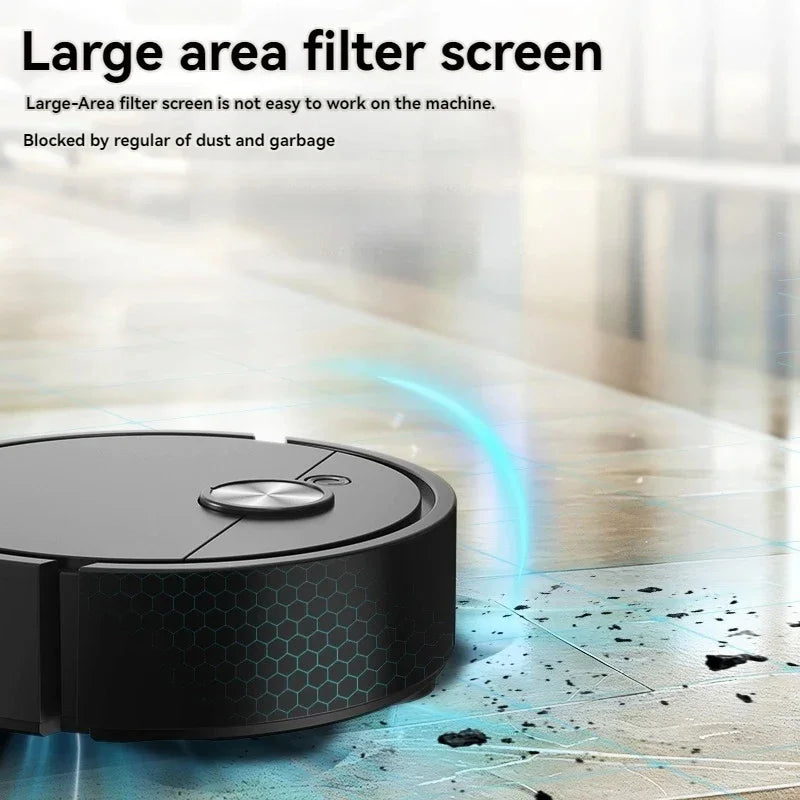 3-in-1 Smart Robot Vacuum Cleaner — Sweep, Mop & Suction, 4000Pa, Wireless