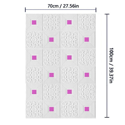 3D Brick Pattern Self-Adhesive Wallpaper 70cm — Waterproof Peel & Stick