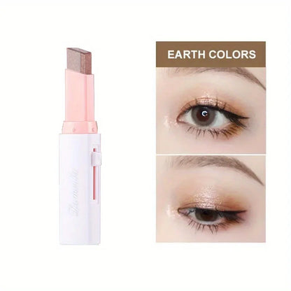 Two-Color Gradient Eyeshadow Stick – 3D Natural Finish, Long-Lasting | Single Shades 01–06 | 3pcs & 6pcs Sets