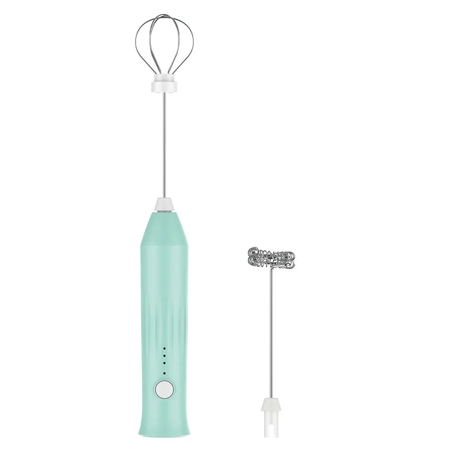 CREATEPRO Mini Milk Frother – USB Rechargeable, 3-Speed, 11000 RPM | Coffee, Matcha & Egg Beater | Green, White, Black