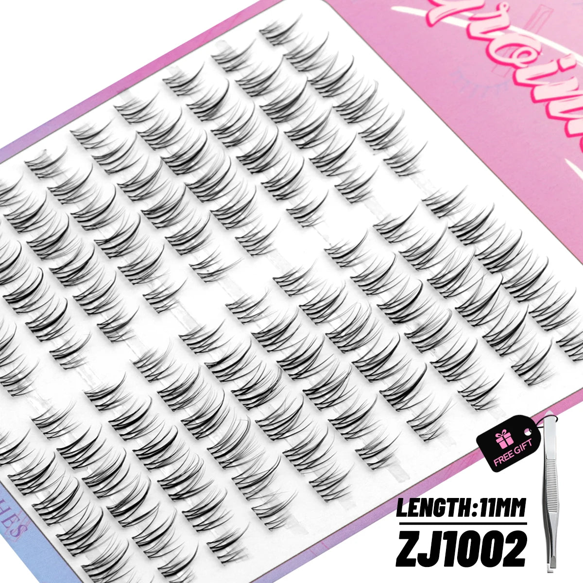 GROINNEYA DIY Cluster Lashes – 120 Natural Volume Individual Lash Clusters, 8–16mm | Soft Synthetic Hair | Mixed Tray | 17 Styles