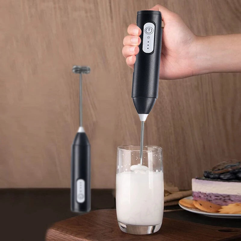 USB-C Rechargeable Milk Frother – 7000 RPM Handheld Electric Whisk for Coffee, Cappuccino & Matcha