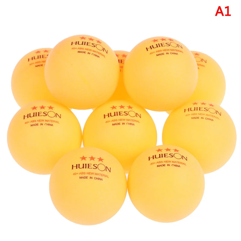 3-Star ABS Table Tennis Balls 40+mm — 10pcs Training Pack