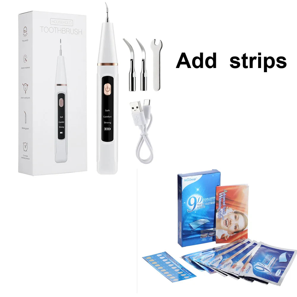 Ms.Dear Ultrasonic Dental Scaler — Teeth Tartar & Plaque Remover, LED, 3-Speed