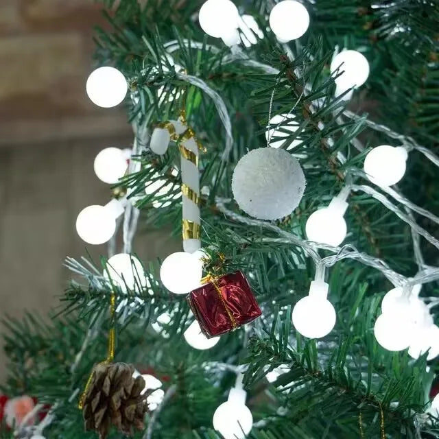 OKAL RED EAST Ball LED String Lights – Waterproof, USB or Battery, 1.5–12M | Warm / White / Colorful | Indoor & Outdoor Fairy Lights