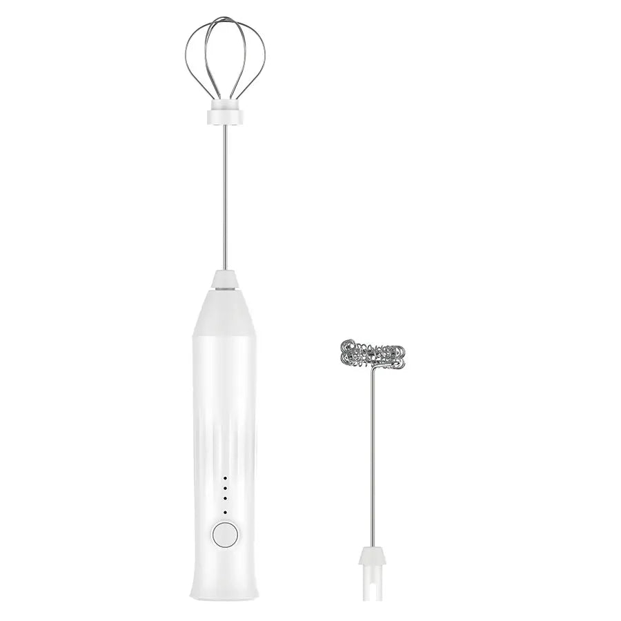 CREATEPRO Mini Milk Frother – USB Rechargeable, 3-Speed, 11000 RPM | Coffee, Matcha & Egg Beater | Green, White, Black