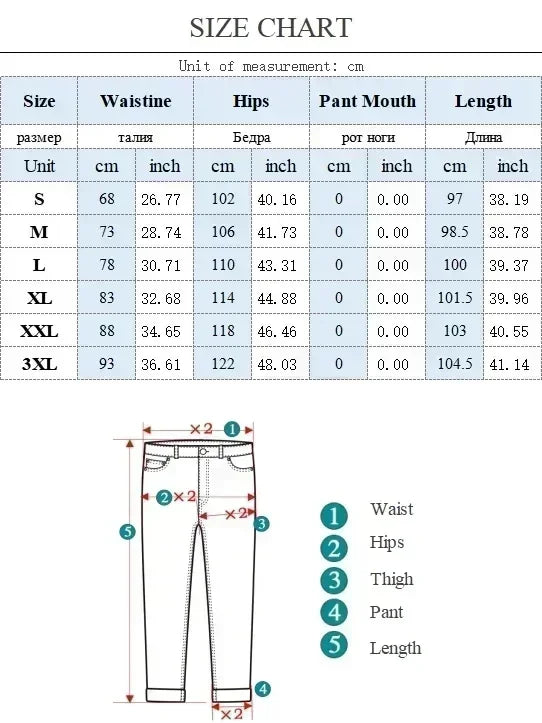 Streetwear Loose Wide Leg Jeans – Men
