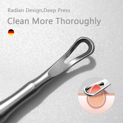 Stainless Steel Acne & Blackhead Extractor Tool – Pimple, Whitehead & Blackhead Remover | Hygienic & Portable | A / B / C / Full Set