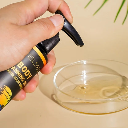 MELAO Self-Tanning Oil & Tan Intensifier – Faster, Darker Sun Tan with Hyaluronic Acid & Ultra-Moisturizing Formula | 100ml