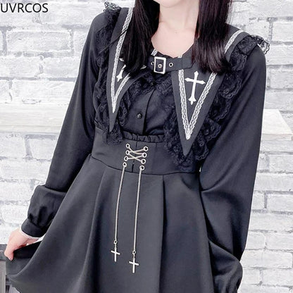 Gothic Lolita Sailor Collar Blouse – Women