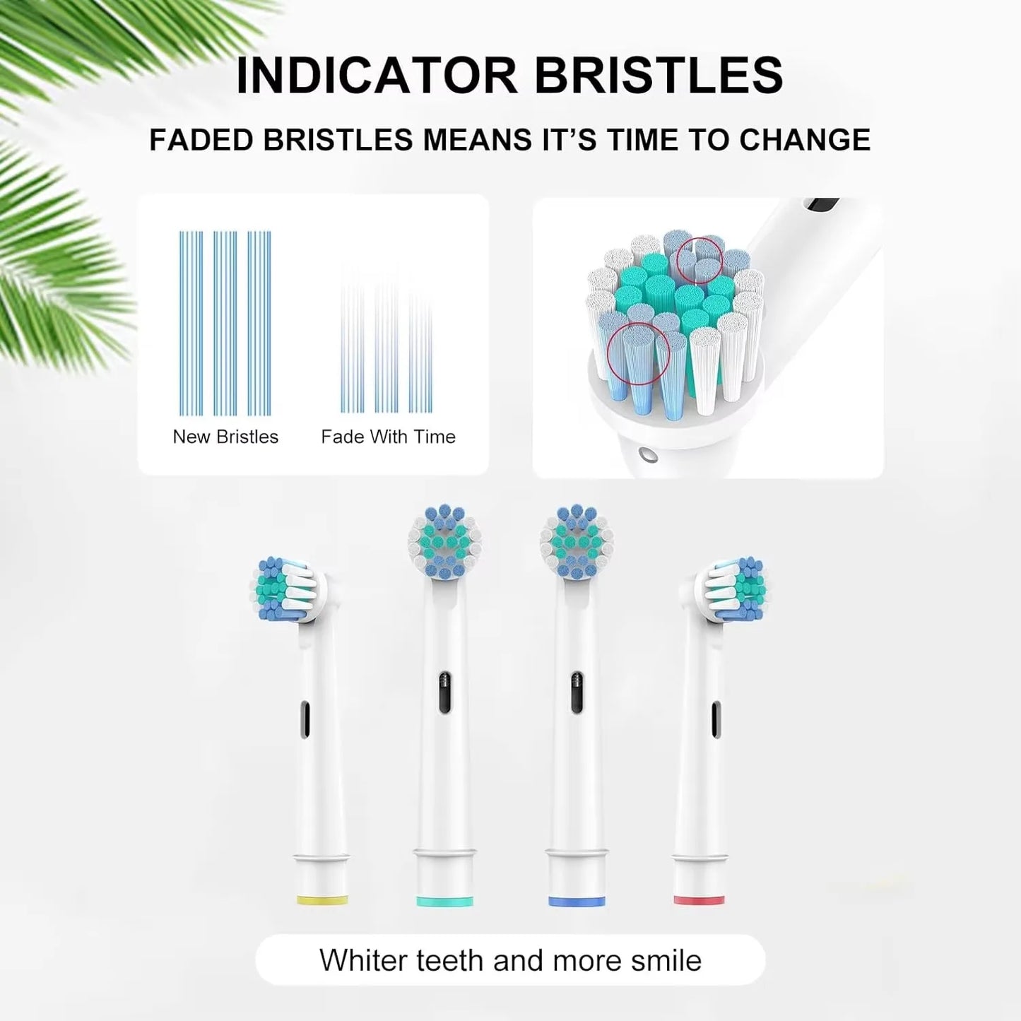 KVIFO SB-17A Electric Toothbrush Replacement Heads – Soft Dupont Bristles, Precision Cleaning | 4 / 8 / 12 / 16 / 20pcs