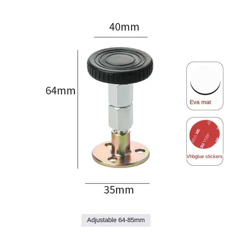 Adjustable Threaded Bed Frame Anti-Shake Stabilizer – Alloy Furniture Leg Support, 28–105mm | Bed, Cabinet & Sofa