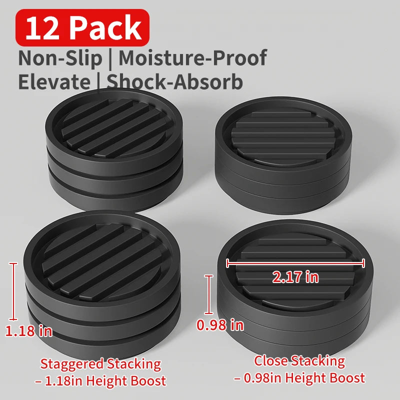 Plastic Furniture Heightening & Leveling Pads – Anti-Slip, Scratch-Proof | Models 068S / 069M / 092S / 092M | 1 / 4 / 8 / 12pcs