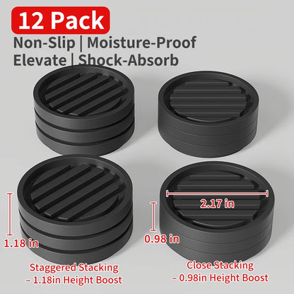 Plastic Furniture Heightening & Leveling Pads – Anti-Slip, Scratch-Proof | Models 068S / 069M / 092S / 092M | 1 / 4 / 8 / 12pcs