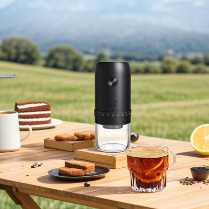 CLITON 電動コーヒー豆グラインダー – 40段階調整可能、USB充電式