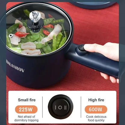 BALASHOV Mini Electric All-in-One Cooker – Non-Stick, Multi-Function, Single/Double Layer | 220V EU Plug
