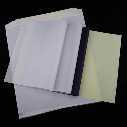 A4 Tattoo Transfer Paper – Carbon Thermal Stencil & Tracing Paper for Professional Tattoo Artists | 5pcs & 10pcs