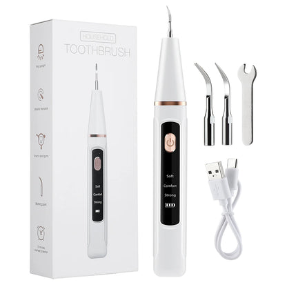 Ms.Dear Ultrasonic Dental Scaler — Teeth Tartar & Plaque Remover, LED, 3-Speed
