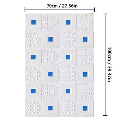 3D Brick Pattern Self-Adhesive Wallpaper 70cm — Waterproof Peel & Stick