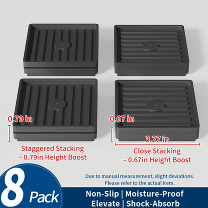 Plastic Furniture Heightening & Leveling Pads – Anti-Slip, Scratch-Proof | Models 068S / 069M / 092S / 092M | 1 / 4 / 8 / 12pcs