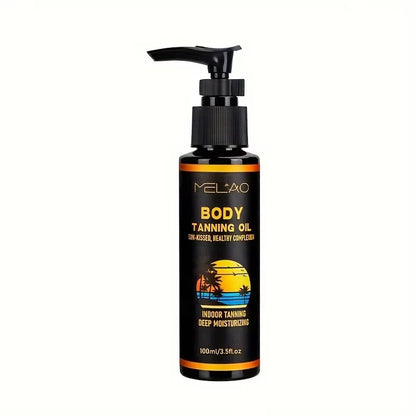 MELAO Self-Tanning Oil & Tan Intensifier – Faster, Darker Sun Tan with Hyaluronic Acid & Ultra-Moisturizing Formula | 100ml
