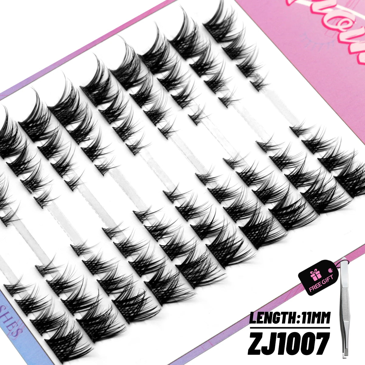 GROINNEYA DIY Cluster Lashes – 120 Natural Volume Individual Lash Clusters, 8–16mm | Soft Synthetic Hair | Mixed Tray | 17 Styles