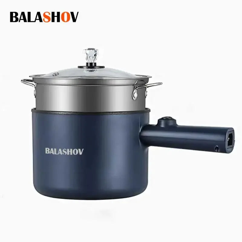 BALASHOV Mini Electric All-in-One Cooker – Non-Stick, Multi-Function, Single/Double Layer | 220V EU Plug