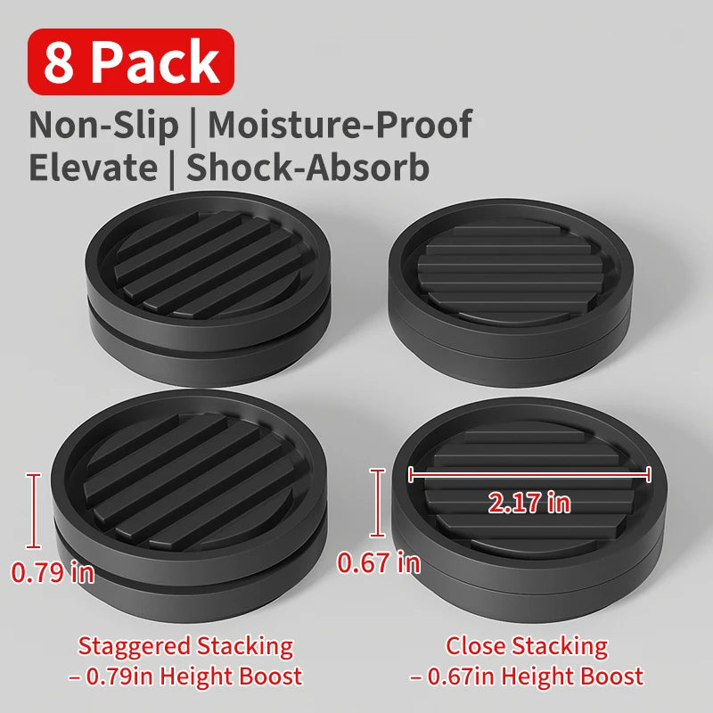 Plastic Furniture Heightening & Leveling Pads – Anti-Slip, Scratch-Proof | Models 068S / 069M / 092S / 092M | 1 / 4 / 8 / 12pcs