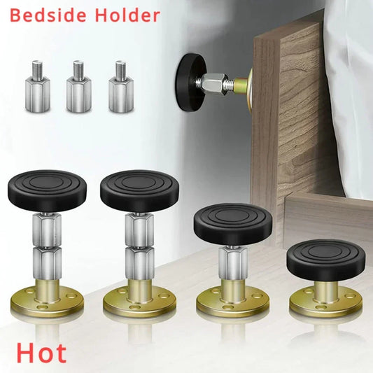 Adjustable Threaded Bed Frame Anti-Shake Stabilizer – Alloy Furniture Leg Support, 28–105mm | Bed, Cabinet & Sofa