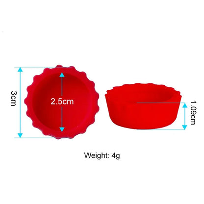 Silicone Beer Bottle Caps — Candy Colors, 2 / 5 / 6 / 12 / 24 Pcs