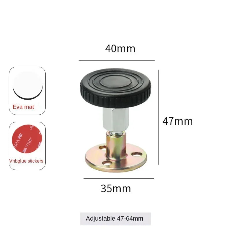 Adjustable Threaded Bed Frame Anti-Shake Stabilizer – Alloy Furniture Leg Support, 28–105mm | Bed, Cabinet & Sofa