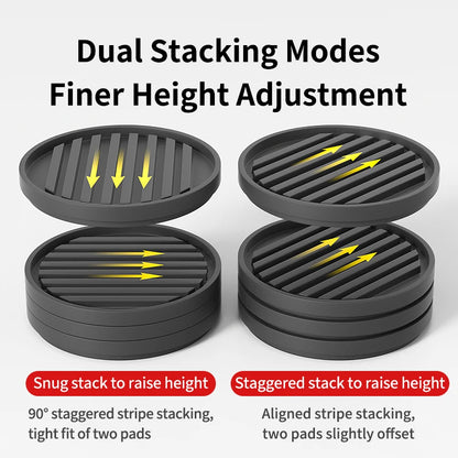 Plastic Furniture Heightening & Leveling Pads – Anti-Slip, Scratch-Proof | Models 068S / 069M / 092S / 092M | 1 / 4 / 8 / 12pcs