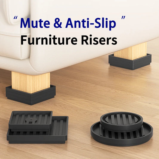 Plastic Furniture Heightening & Leveling Pads – Anti-Slip, Scratch-Proof | Models 068S / 069M / 092S / 092M | 1 / 4 / 8 / 12pcs