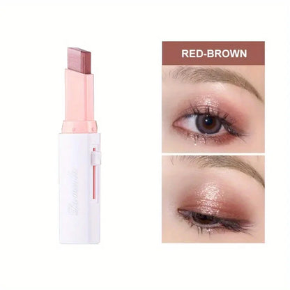 Two-Color Gradient Eyeshadow Stick – 3D Natural Finish, Long-Lasting | Single Shades 01–06 | 3pcs & 6pcs Sets