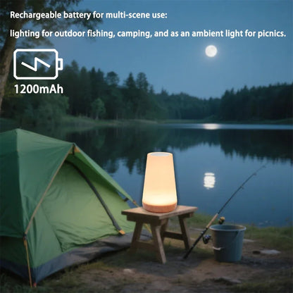 Smart RGB Bedside Night Lamp – 13 Colors, 5 Brightness, Touch & Remote Control, USB Rechargeable | 10hr Battery Life