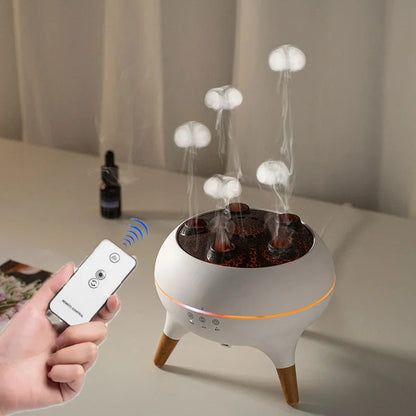 Zoeydam Jellyfish Humidifier & Aroma Diffuser – 250ml, 7-Color LED, Remote Control, Timer | EU / US / UK Plug