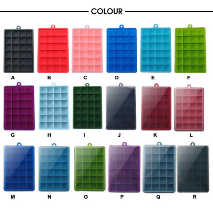 ChengHaoRan 24-Hole Silicone Ice Tray – Food-Grade, Square Ice Cubes, Jelly & Mold | With or Without Lid