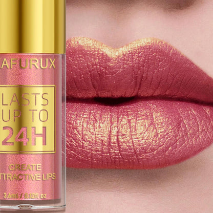 KAFURUX Glitter Diamond Shimmer Lip Gloss – 14 Colors, Waterproof, Long-Lasting Liquid Lipstick | Metallic & Sparkling | Single & 2pcs