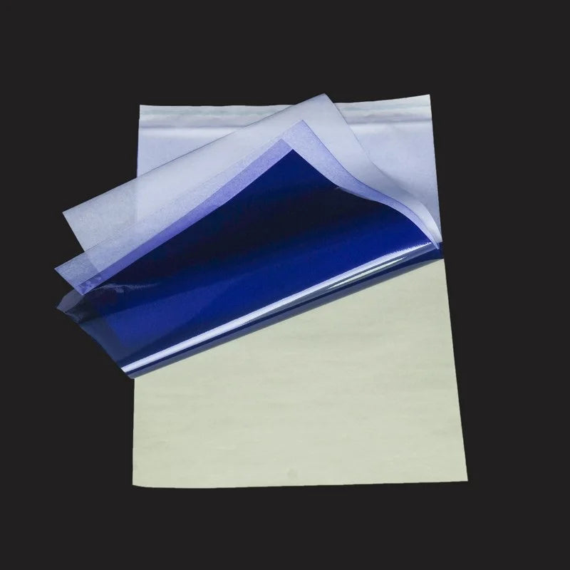 A4 Tattoo Transfer Paper – Carbon Thermal Stencil & Tracing Paper for Professional Tattoo Artists | 5pcs & 10pcs