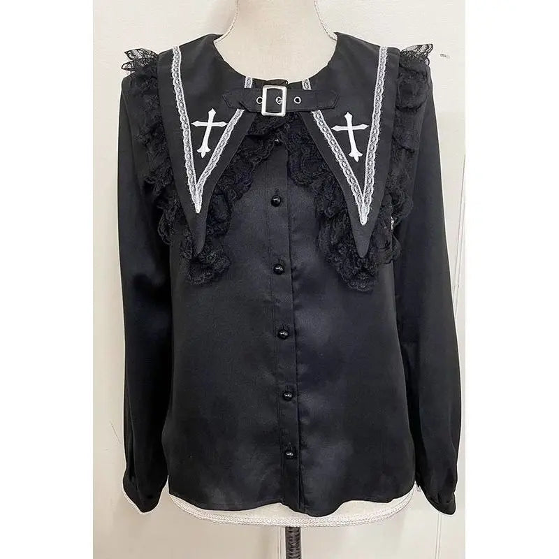 Gothic Lolita Sailor Collar Blouse – Women