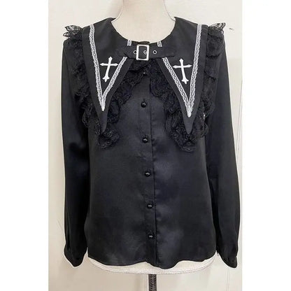Gothic Lolita Sailor Collar Blouse – Women