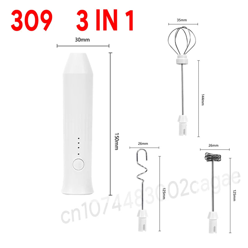 USB-C Rechargeable Milk Frother – 7000 RPM Handheld Electric Whisk for Coffee, Cappuccino & Matcha