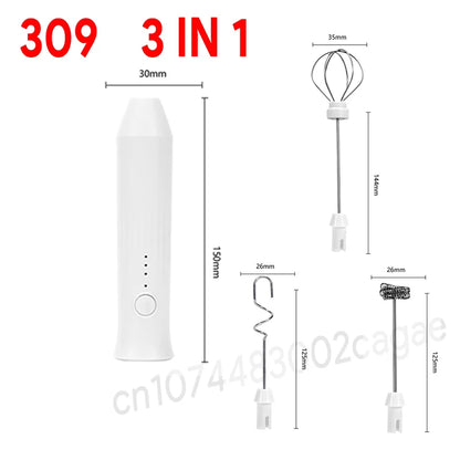 USB-C Rechargeable Milk Frother – 7000 RPM Handheld Electric Whisk for Coffee, Cappuccino & Matcha