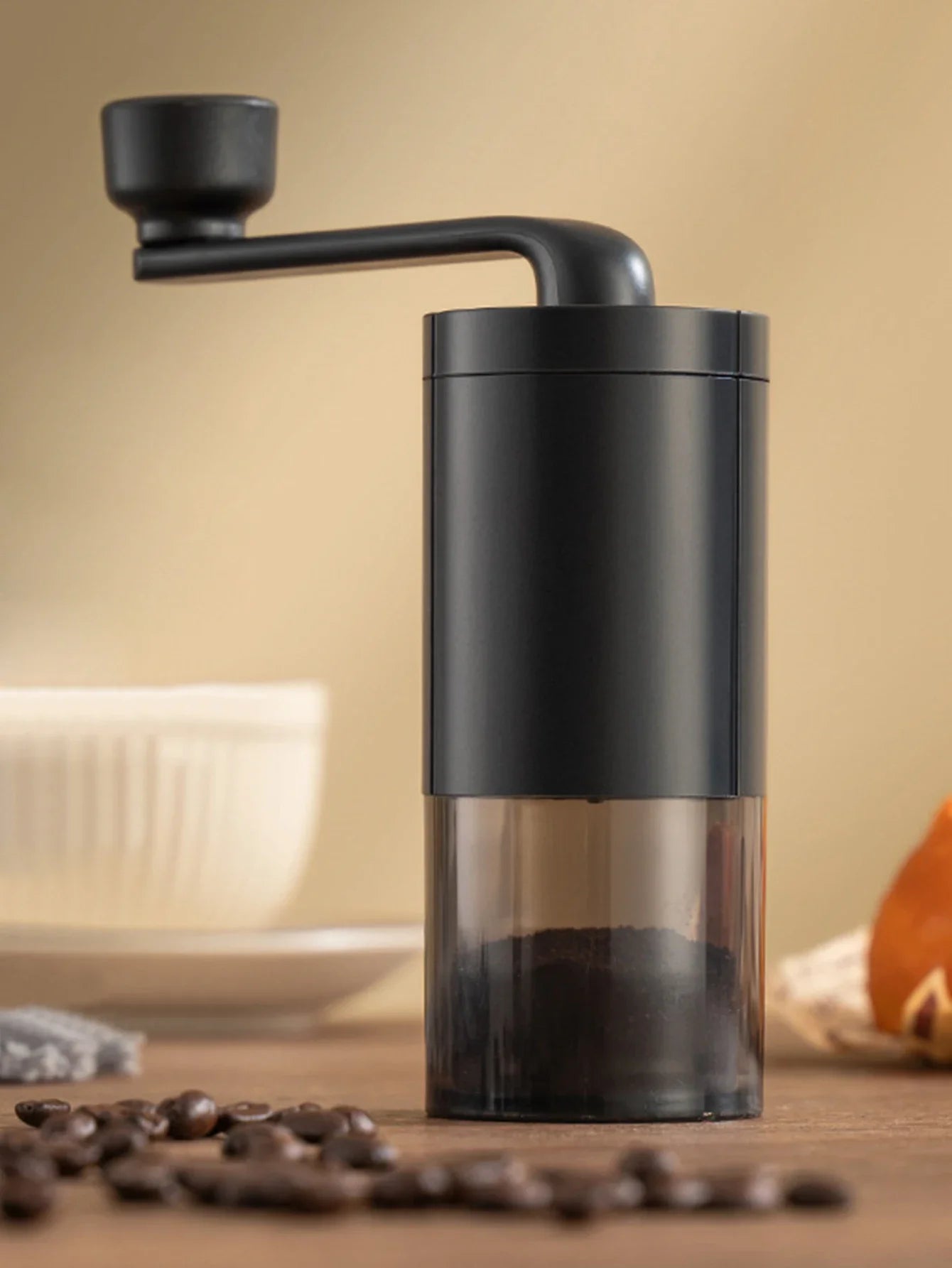 Gingira Portable Manual Coffee Grinder – Adjustable Ceramic Burr, Hand Crank | Home, Outdoor & Travel